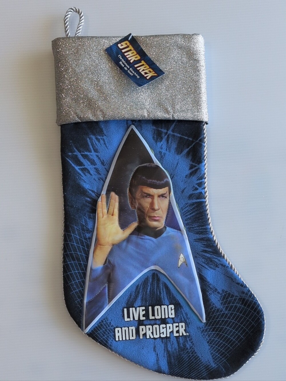 Star Trek Spock Christmas Stocking NWT 17” Kurt Adler
